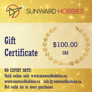 Sunward Hobbies Gift Card 100 CAD