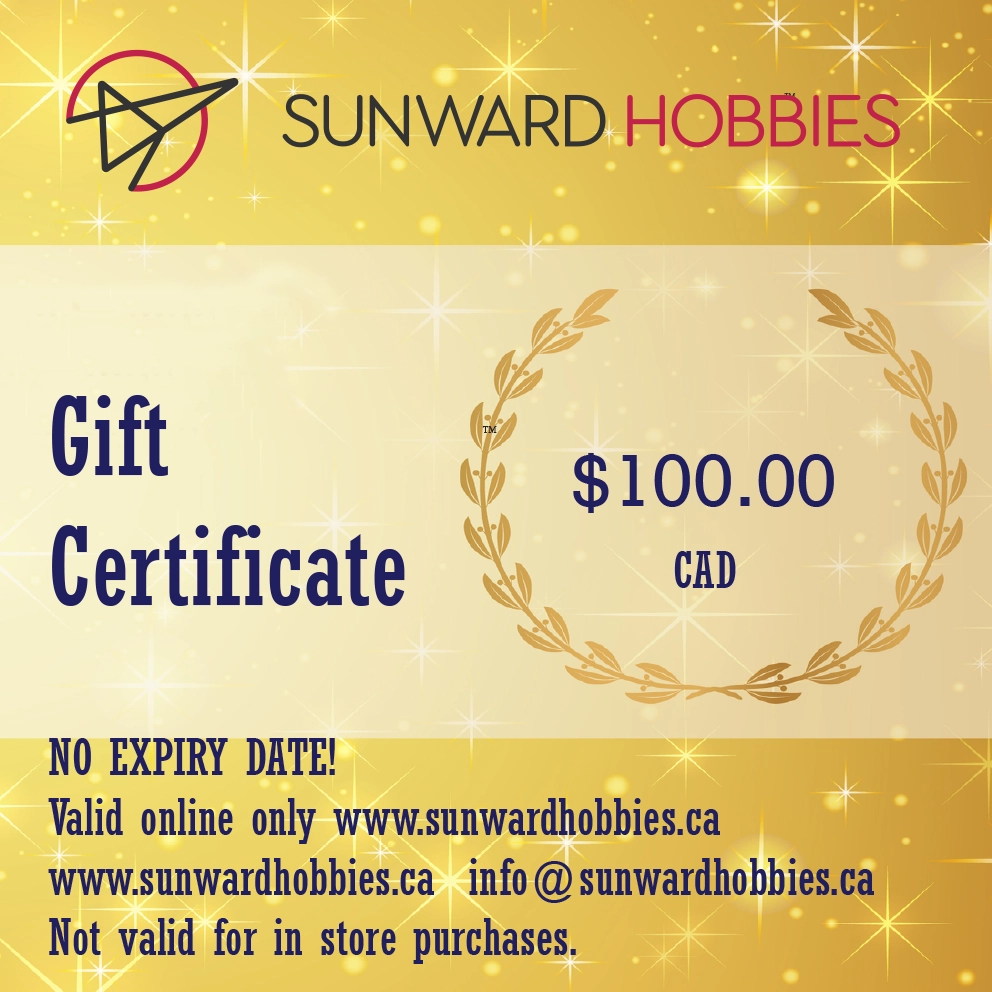 Sunward Hobbies Gift Card 100 CAD