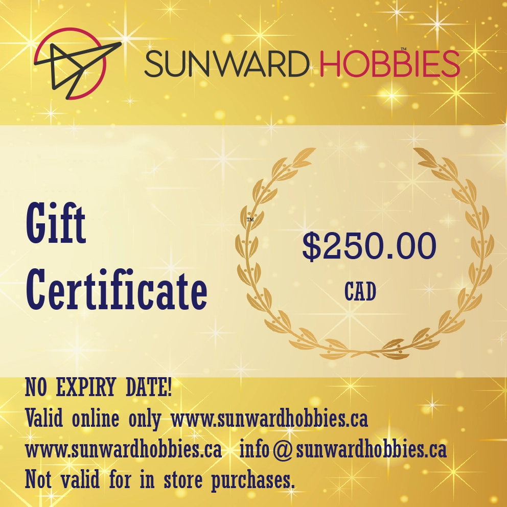 Sunward Hobbies Gift Card 250 CAD