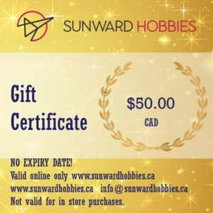 Sunward Hobbies Gift Card 50 CAD