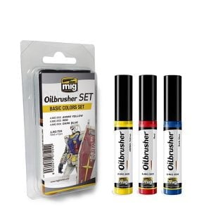 Ammo by Mig Oilbrusher Basic Colors Set AMIG7504