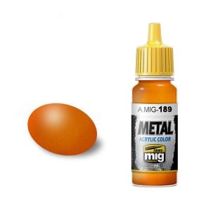 Ammo by Mig Jimenez Metallic Orange Acrylic Paint AMIG0189