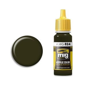 Ammo by Mig Jimenez Olive Drab Shadow Acrylic Paint AMIG0924