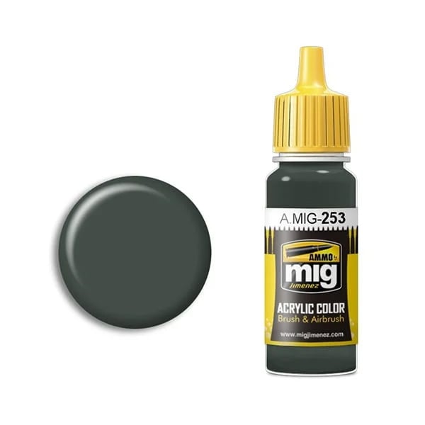 Ammo by Mig Jimenez RLM 74 Graugrun Acrylic Paint AMIG0253 Swatch