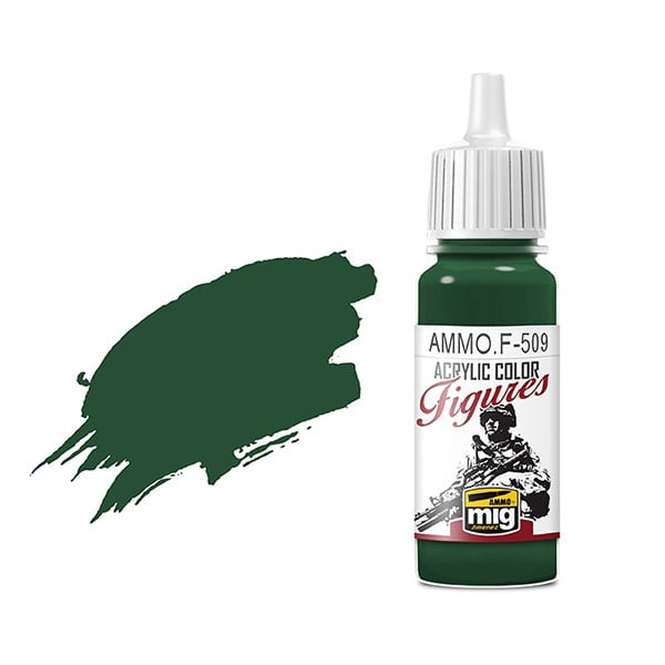 Ammo by Mig Jimenez Uniform Green Base Fs-34128 Acrylic Paint AMMOF509