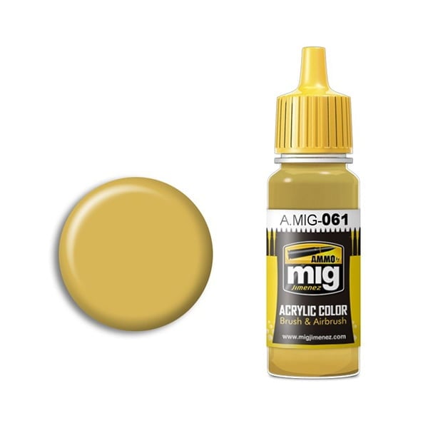 Ammo by Mig Jimenez Warm Sand-Yellow Acrylic Paint AMIG0061