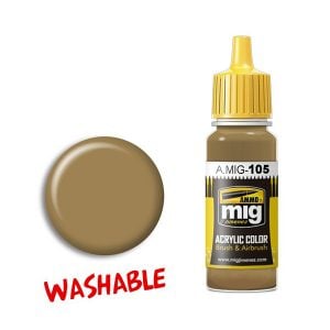 Ammo by Mig Jimenez Washable Dust Ral 8000 Acrylic Paint AMIG0105