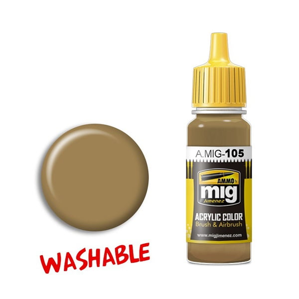 Ammo by Mig Jimenez Washable Dust Ral 8000 Acrylic Paint AMIG0105