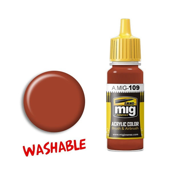 Ammo by Mig Jimenez Washable Rust Acrylic Paint AMIG0109