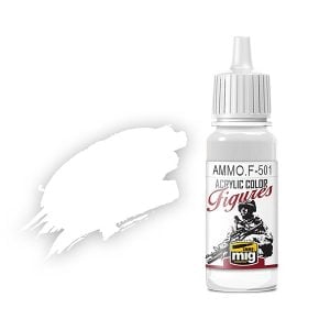 Ammo by Mig Jimenez White For Figures Acrylic Paint AMMOF501