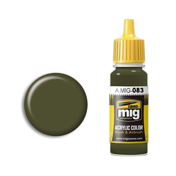 Ammo by Mig Jimenez Xb-518 Zashchitniy Zeleno Russian Postwar Green Acrylic Paint AMIG0083