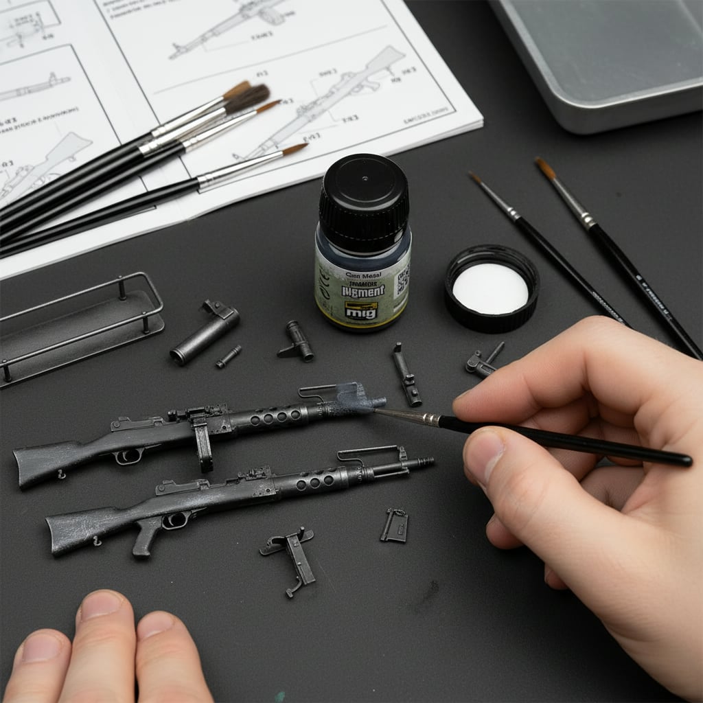 Ammo by Mig Gun Metal Pigment AMIG3009