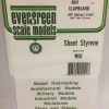 Evergreen .040" Thick .040" Clapboard Siding Opaque White Polystyrene 4041