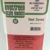 Evergreen .010″ Thick Pack of 2 Red Polystyrene Sheet EVE 9901
