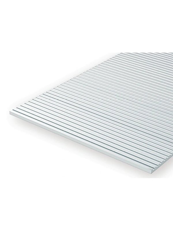 Evergreen .040″ Thick O Scale Freight Car Siding Opaque White Polystyrene 4067