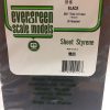 Evergreen .060″ Thick Pack of 1 Black Polystyrene Sheet EVE 9516