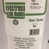 Evergreen .020″ Thick .050" V-Groove Siding Opaque White Polystyrene 2050