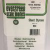 Evergreen .040″ Thick 3/8" Metal Roofing Opaque White Polystyrene 4523