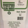 Evergreen .040" Thick .060" Novelty Siding Opaque White Polystyrene 4062