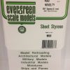Evergreen .040" Thick .083" Novelty Siding Opaque White Polystyrene 4083