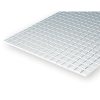 Evergreen .040″ Thick 1/4" Square Sidewalk Opaque White Polystyrene 4516