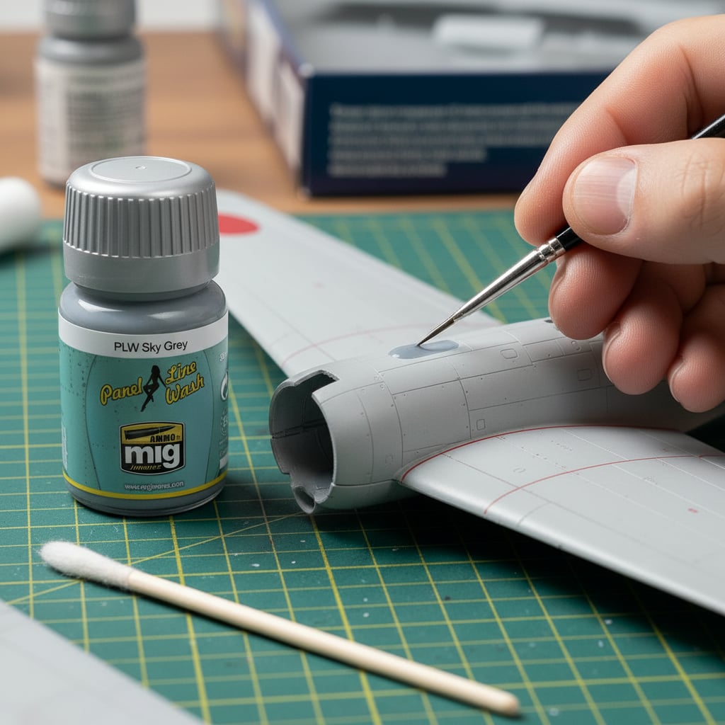 Ammo by Mig Panel Line Wash Sky Grey AMIG1607