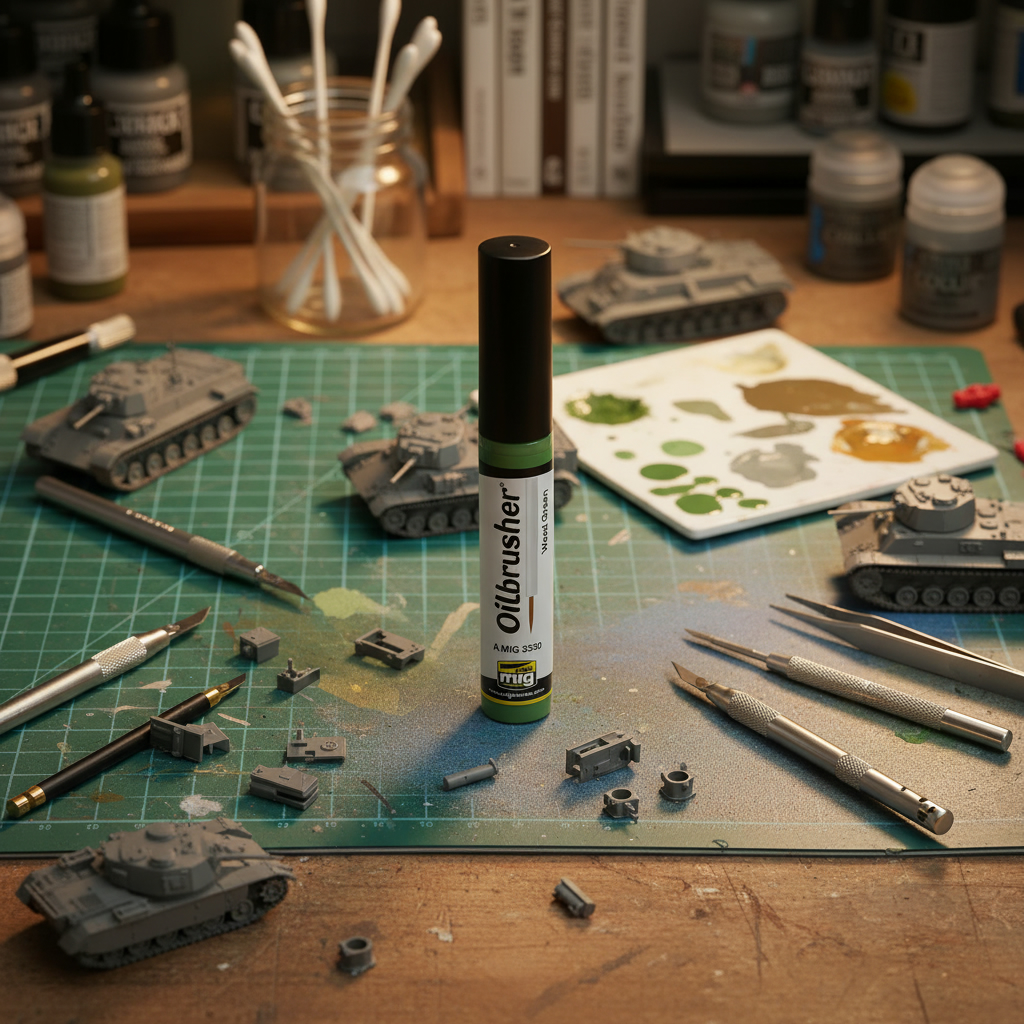 Ammo by Mig Weed Green Oilbrushers AMIG3530
