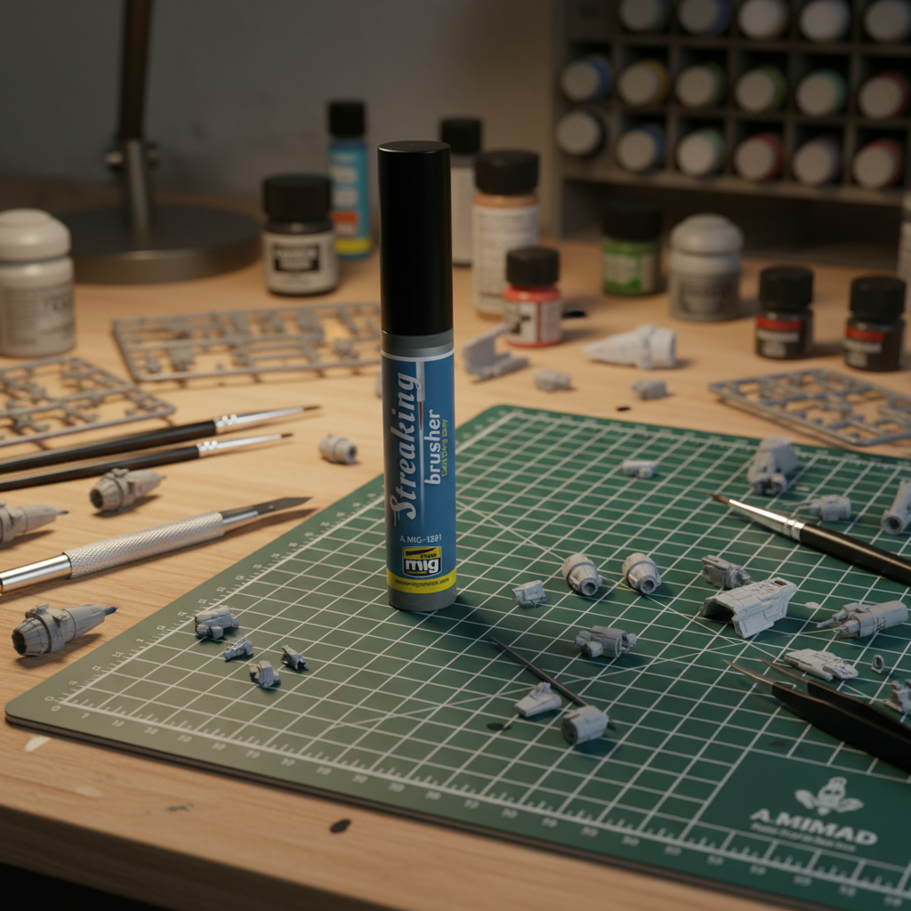 Ammo by Mig Cold Dirty Grey Streaking Brusher AMIG1251