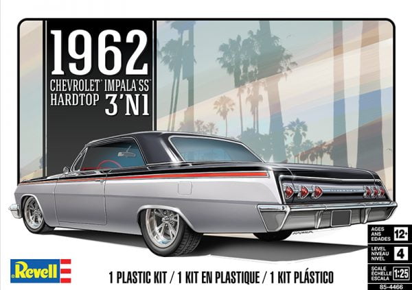 Revell '62 Chevy Impala SS Hardtop 3'N1 85-4466