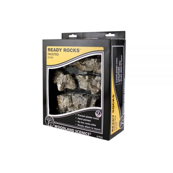 Woodland Scenics Faceted Ready Rocks C1137