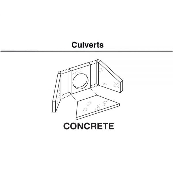 Woodland Scenics N Culvert Concrete 2 Pack C1162