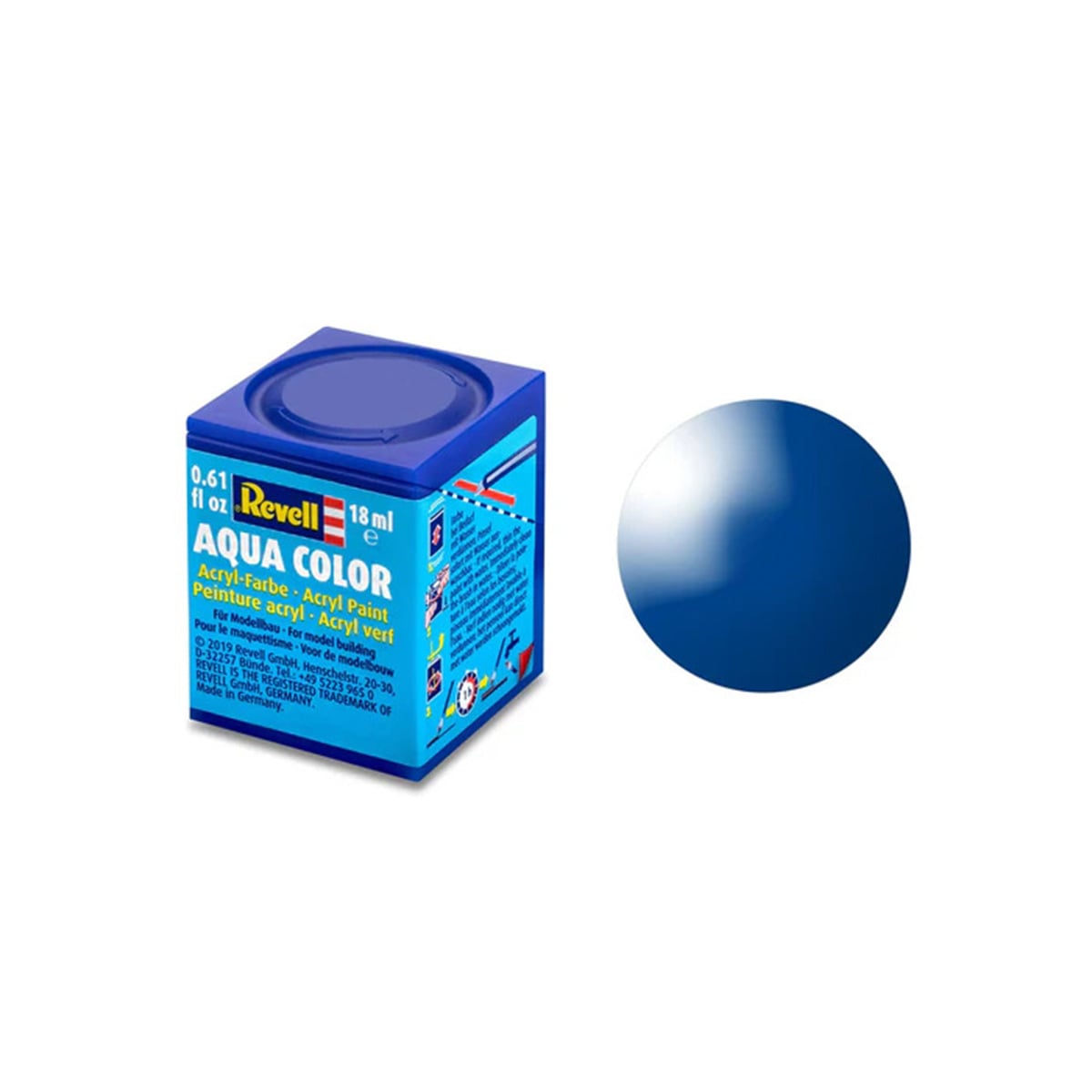 Revell Acrylique 18ml Aqua Blue Gloss RVP 36152