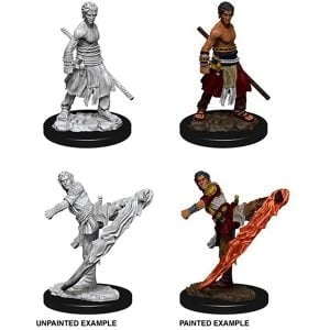 Wizkids D&D Nolzurs Marvelous Unpainted Miniatures Wave 10 Male Half-Elf Monk 73838