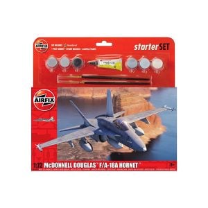 Airfix McDonnell Douglas F-18 Hornet 172 Scale Starter Set A55313