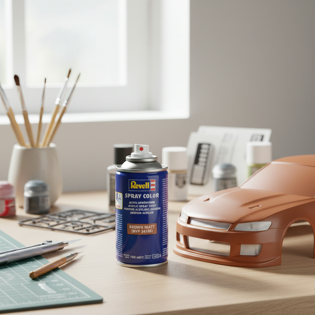Revell Acrylic 100ml Spray Brown Matt RVP 34185