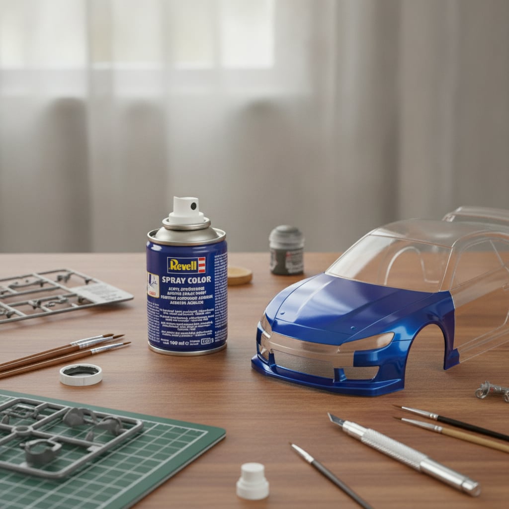 Revell Acrylic 100ml Spray Blue Gloss RVP 34152