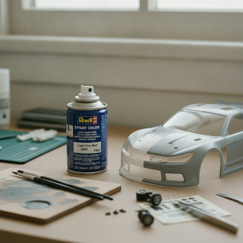 Revell Acrylic 100ml Spray Light Grey Matt Usaf RVP 34176