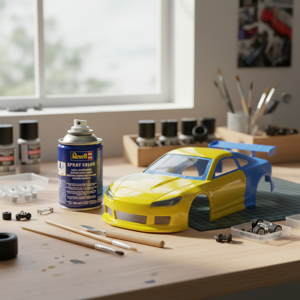 Revell Acrylic 100ml Spray Yellow Gloss RVP 34112