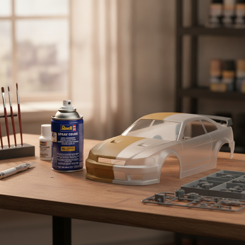 Revell Acrylic 100ml Spray Ochre Brown Matt RVP 34188