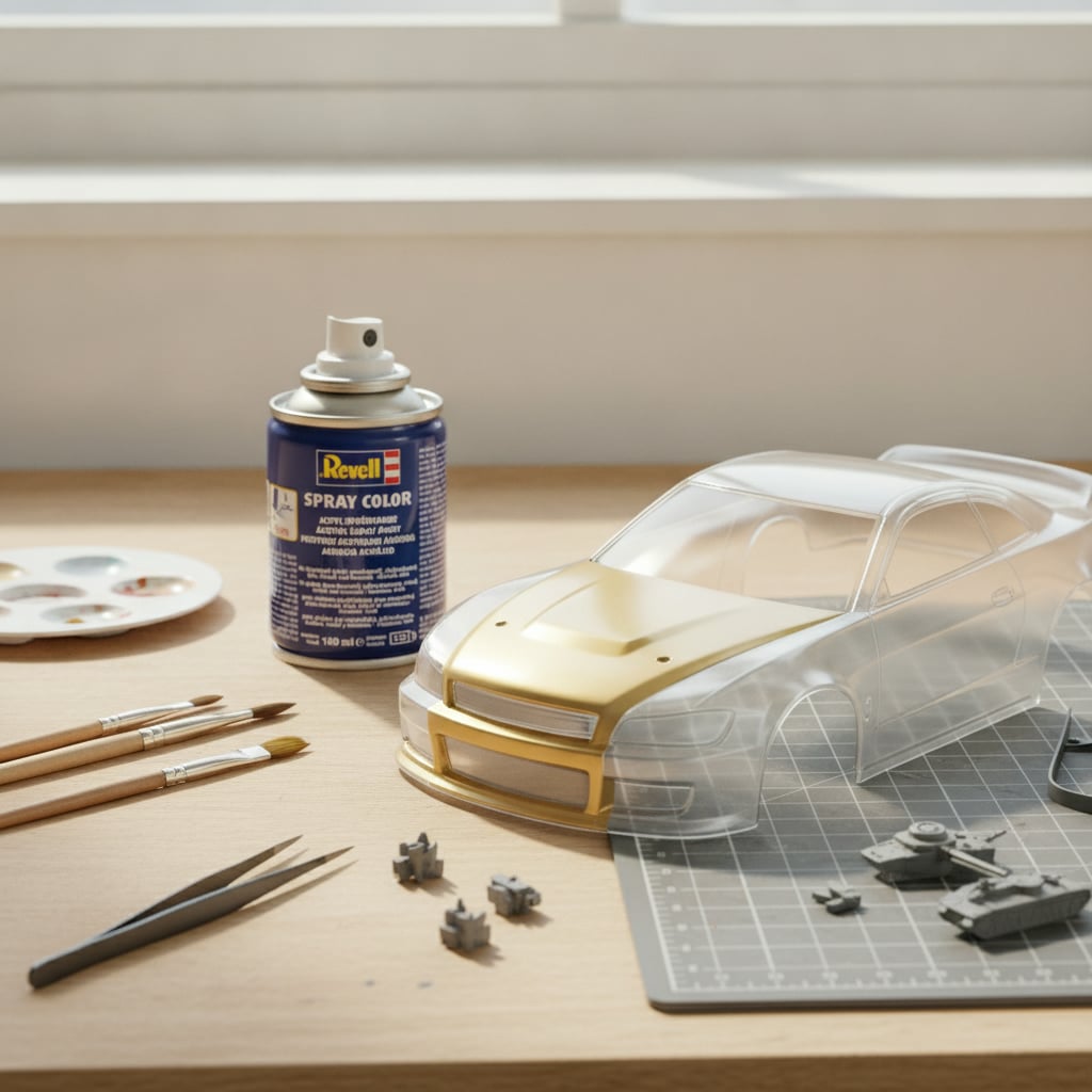 Revell Acrylic 100ml Spray Gold Metallic RVP 34194