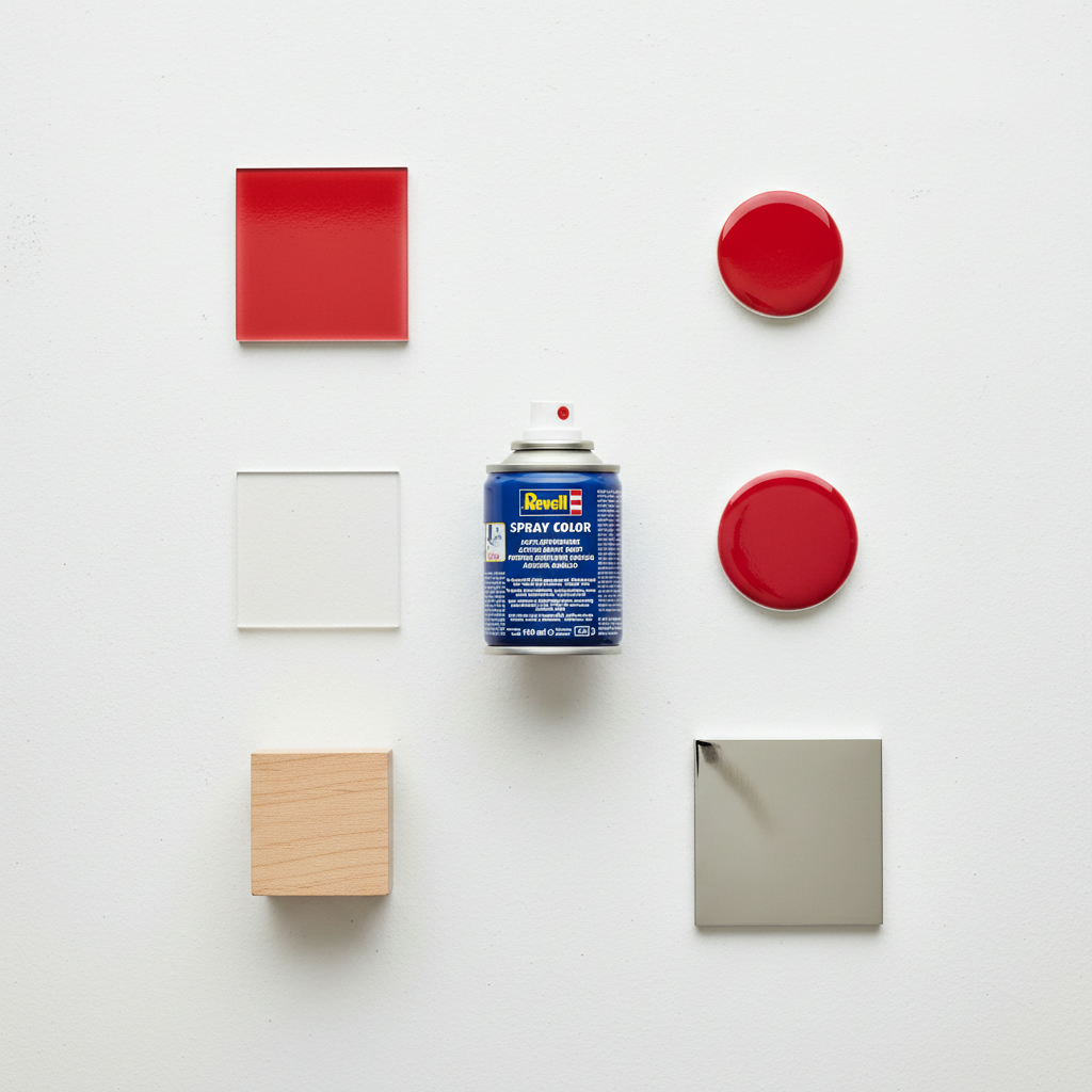Revell Acrylic 100ml Spray Fiery Red Gloss RVP 34131