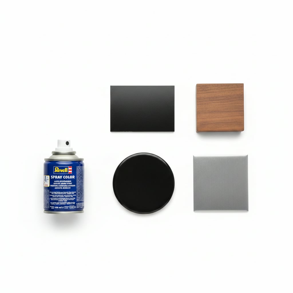 Revell Acrylic 100ml Spray Black Silk RVP 34302