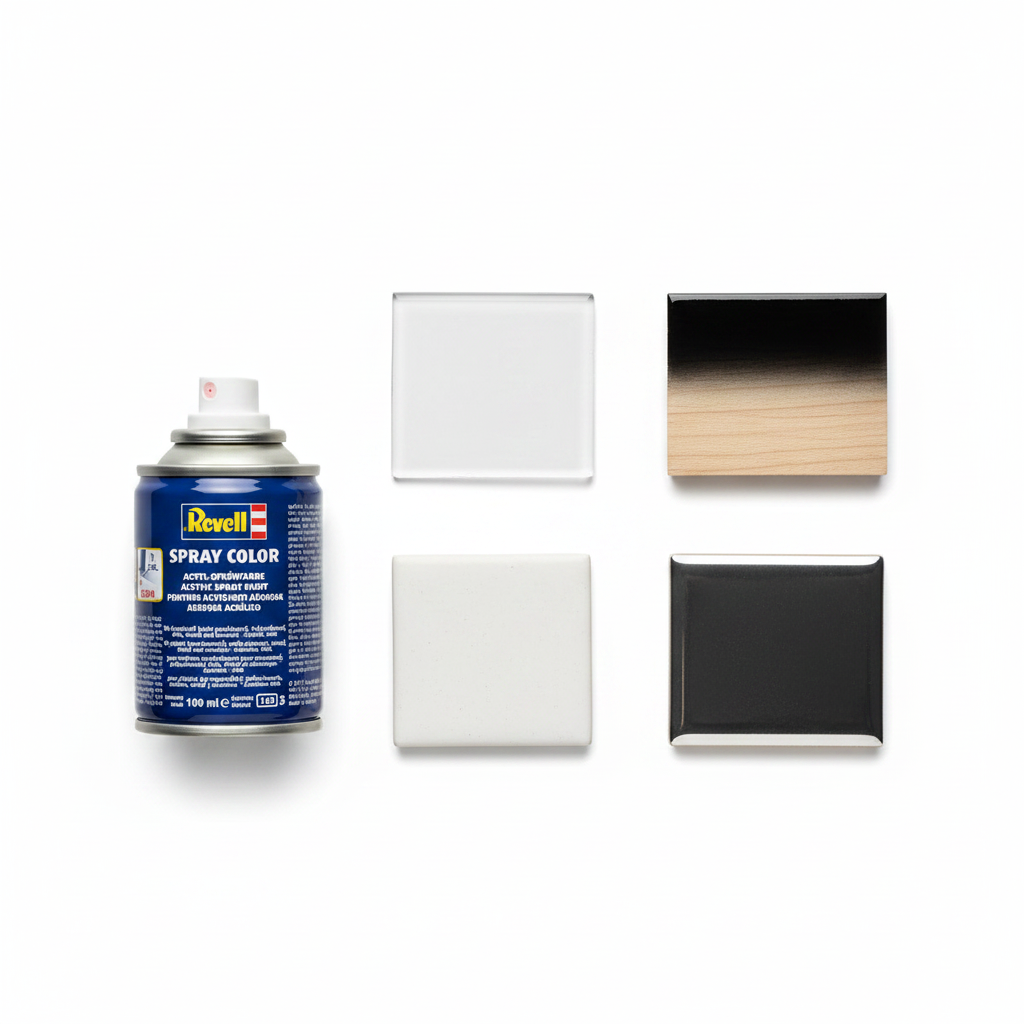 Revell Acrylic 100ml Spray Black Gloss RVP 34107
