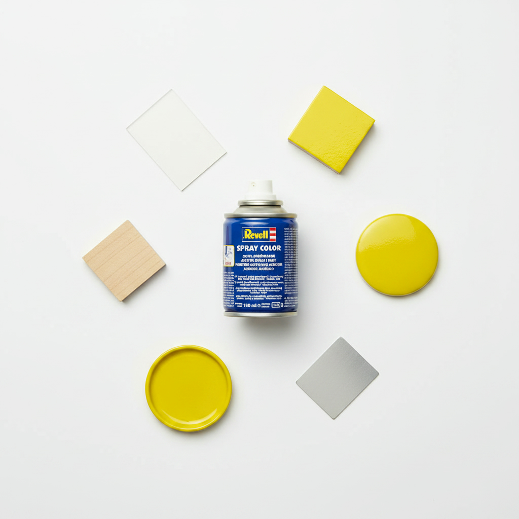 Revell Acrylic 100ml Spray Yellow Gloss RVP 34112