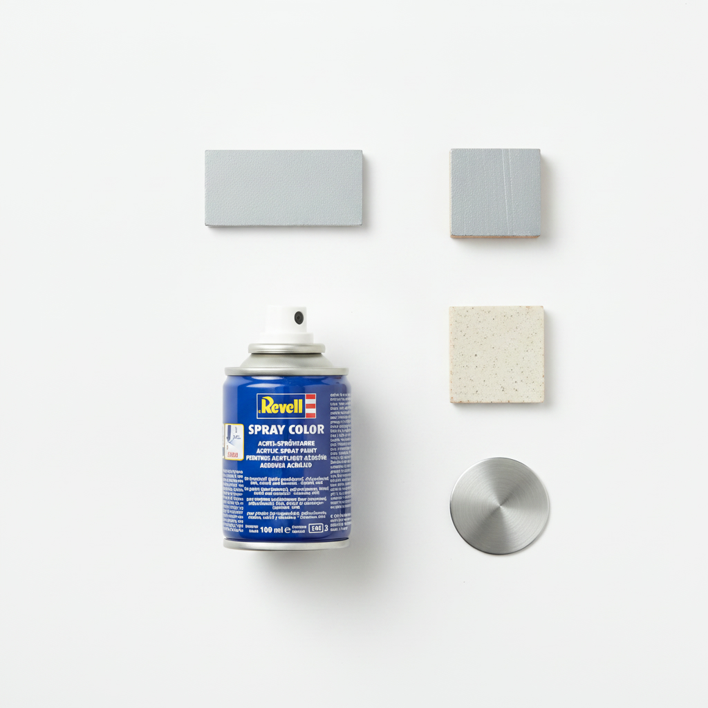Revell Acrylic 100ml Spray Steel Metallic RVP 34191