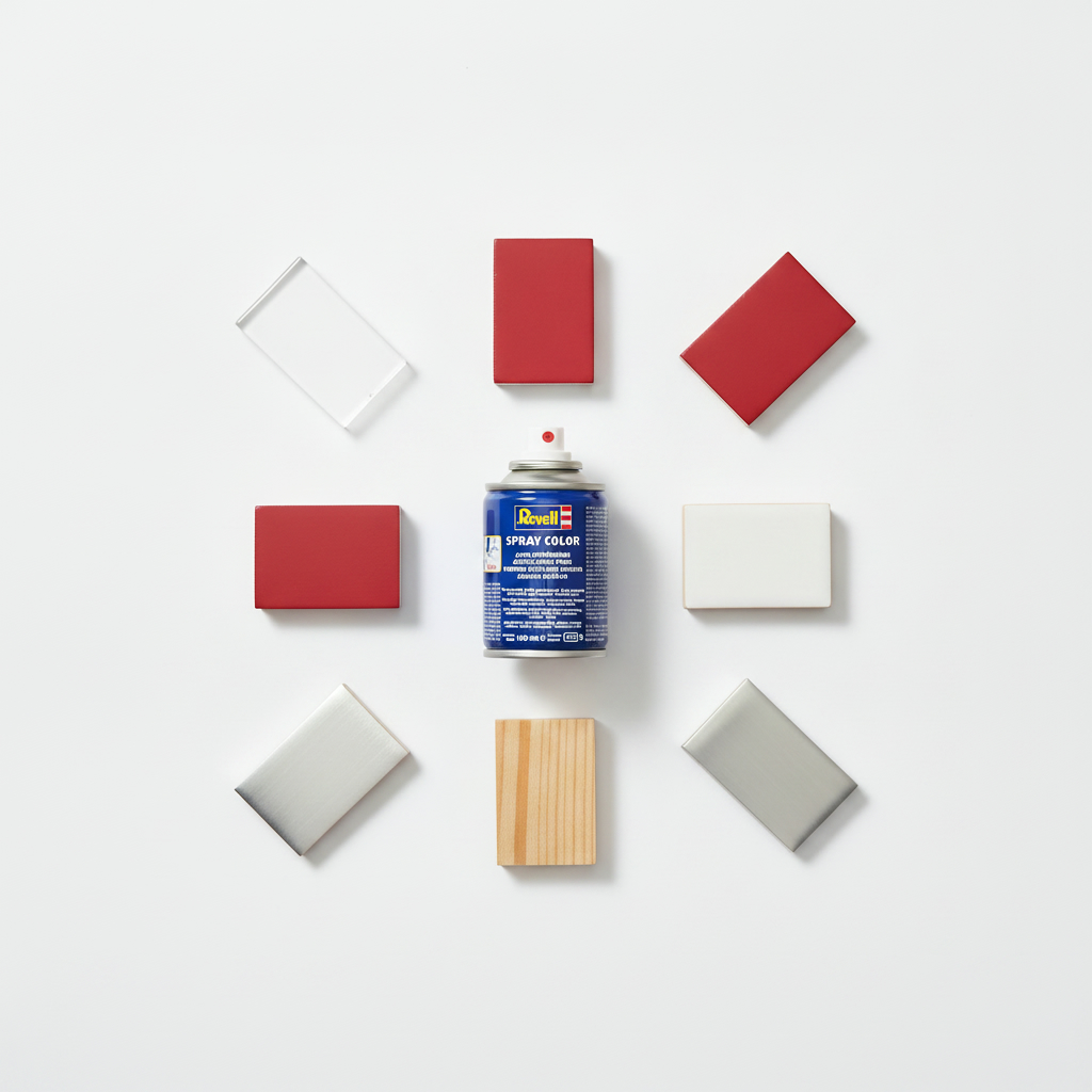 Revell Acrylic 100ml Spray Carmine Red Matt RVP 34136