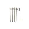 Woodland Scenics Utility Pre-Wired Poles Double Crossbar Ho Scale US2266