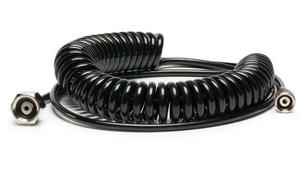 Iwata 10' Cobra Coil Airbrush Hose with Iwata Airbrush Fitting and 1/4" Compressor Fitting CTI10