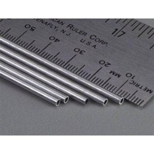 3/32" Pack of 1 Round Aluminum Tube 0.14 Wall 36" Long K&S Engineering 1108