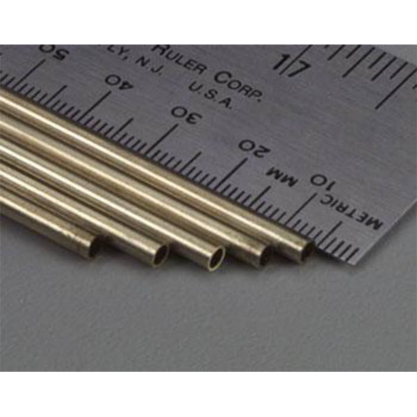 1/8" Pack of 1 Round Brass Tube 0.14 Wall 36" Long K&S Engineering 1145